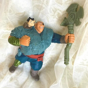 Action Figure Soldier with Cartoon Asian Baby Miniature Figurine Collectible